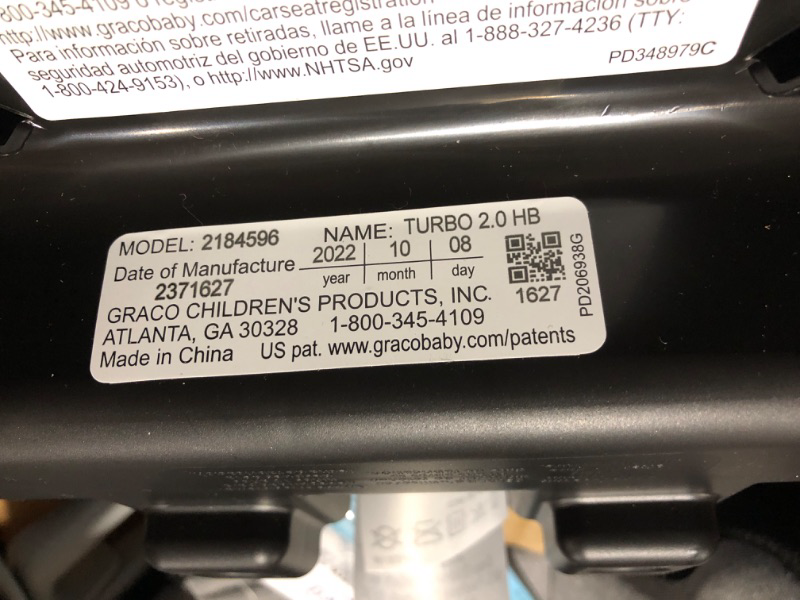 Photo 6 of * see clerk notes for important information *
Graco TurboBooster 2.0 Highback Booster Car Seat, Declan