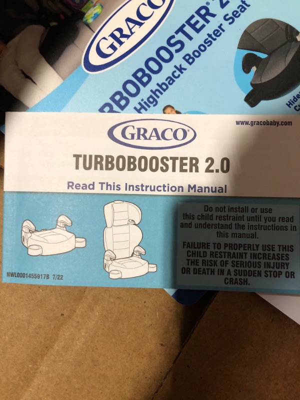 Photo 7 of * see clerk notes for important information *
Graco TurboBooster 2.0 Highback Booster Car Seat, Declan