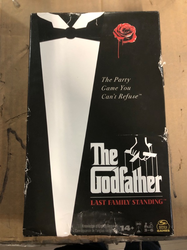 Photo 2 of ** BOX HAS MINOR DAMAGE PICTURED**
The Godfather, Last Family Standing Board Game Card Game