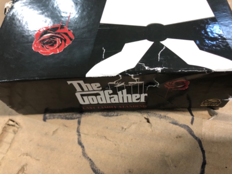 Photo 11 of ** BOX HAS MINOR DAMAGE PICTURED**
The Godfather, Last Family Standing Board Game Card Game