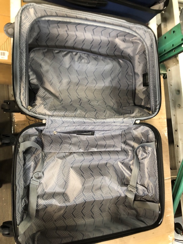 Photo 10 of **MINOR DAMAGE**MARKS ON OUTER CORNERS OF LARGE SUITCASE**PICTURED**
Travelers Club Chicago Hardside Expandable Spinner Luggage, Navy Blue, 5 Piece Set Navy Blue 5 Piece Set