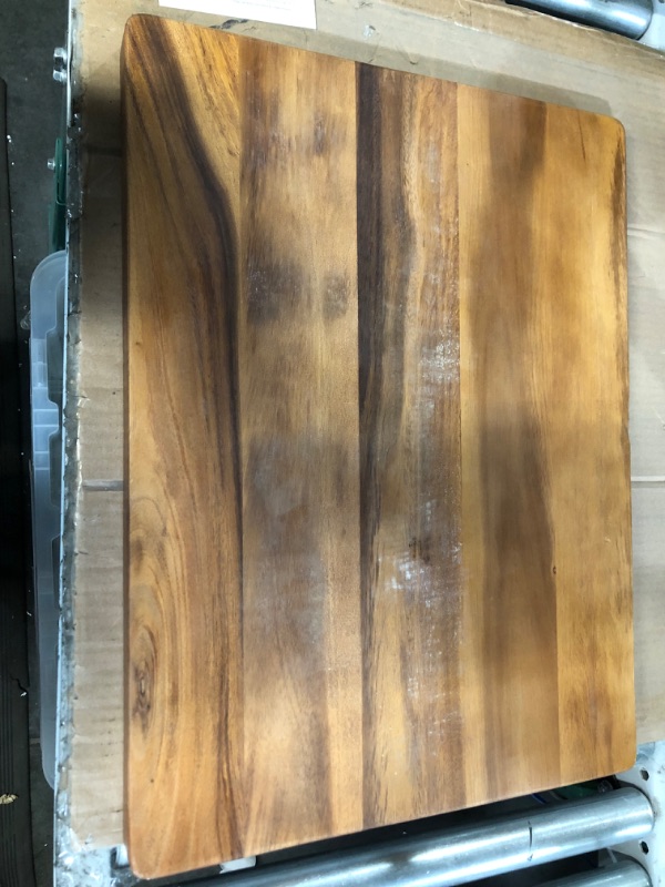 Photo 3 of ** HAS SOME POWDERY SUBSTANCE ON BOTH SIDES**PICTURED**
Thirteen Chefs Cutting Boards - Large, Lightweight, 24 x 18 Inch Acacia Wood 