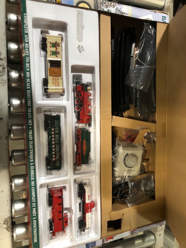 Photo 2 of Bachmann Trains - Jingle Bell Express Ready To Run Electric Train Set - HO Scale