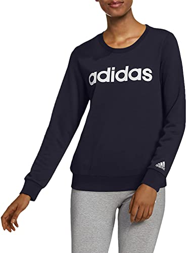 Photo 1 of Adidas Women's Essentials Logo Sweatshirt, Legend Ink/White, Small
