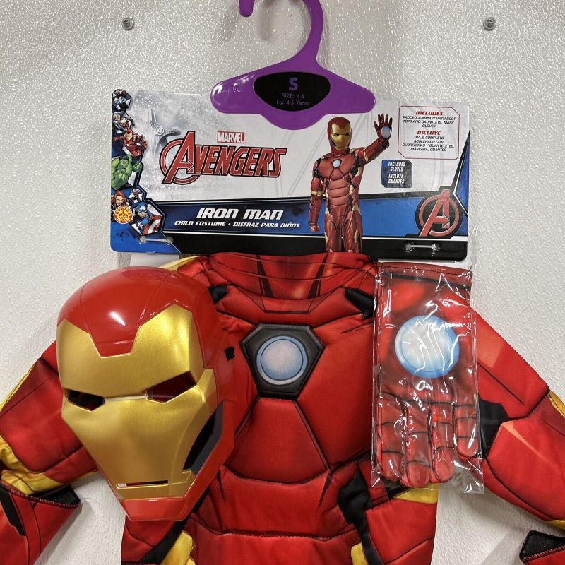 Photo 1 of Marvel Avengers Iron Man Halloween Costume - Small 4-6 Brand New! #h2
