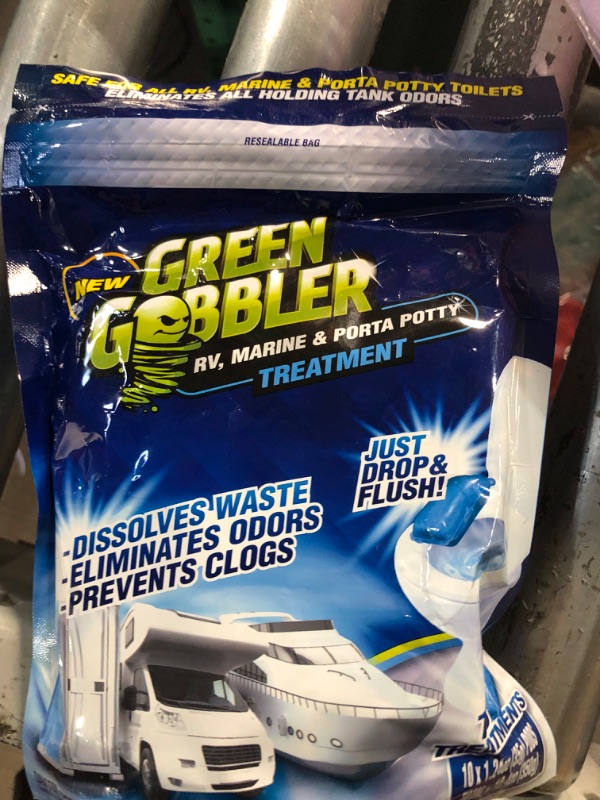 Photo 2 of Green Gobbler Holding Tank Deodorizer and Treatment | RV, Marine & Porta Potty Treatment(Pack of 2)