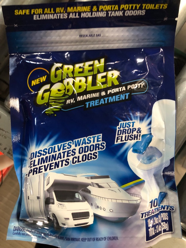 Photo 3 of Green Gobbler Holding Tank Deodorizer and Treatment | RV, Marine & Porta Potty Treatment(Pack of 2)