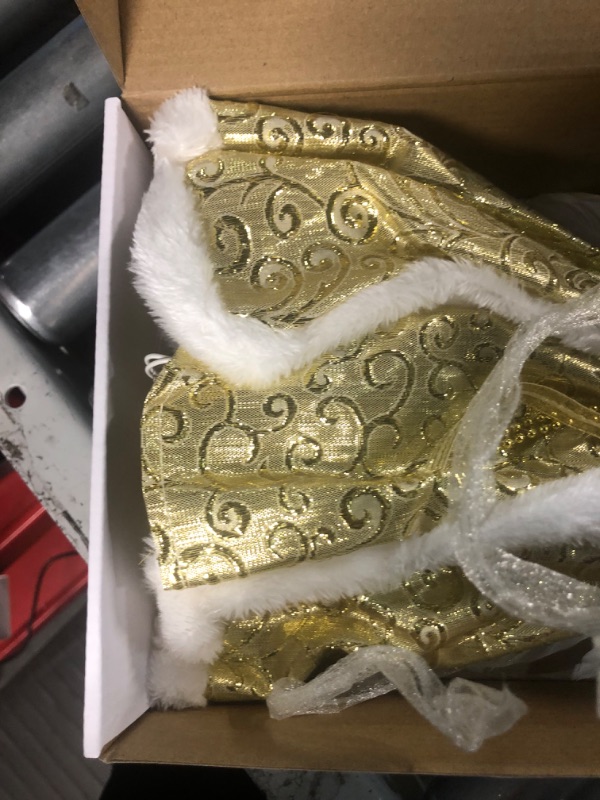 Photo 1 of Cyraft Angel Tree Topper with Lights 12-Inch with Moving Wings Electrically Driven, Lighted Christmas Tree Topper, (Gold)