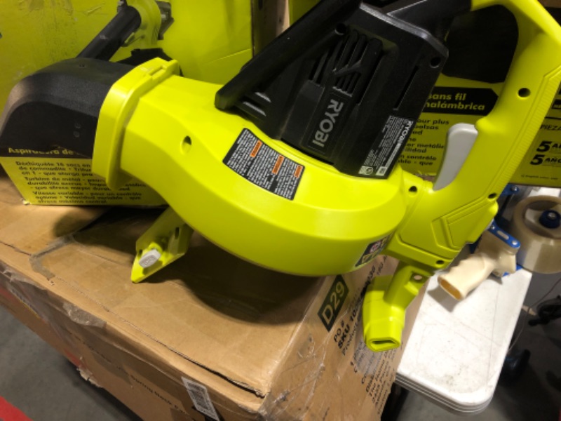 Photo 4 of (PARTS ONLY/ NO REFUNDS) RYOBI 40-Volt Lithium-Ion Cordless Battery Leaf Vacuum/Mulcher (Tool Only)