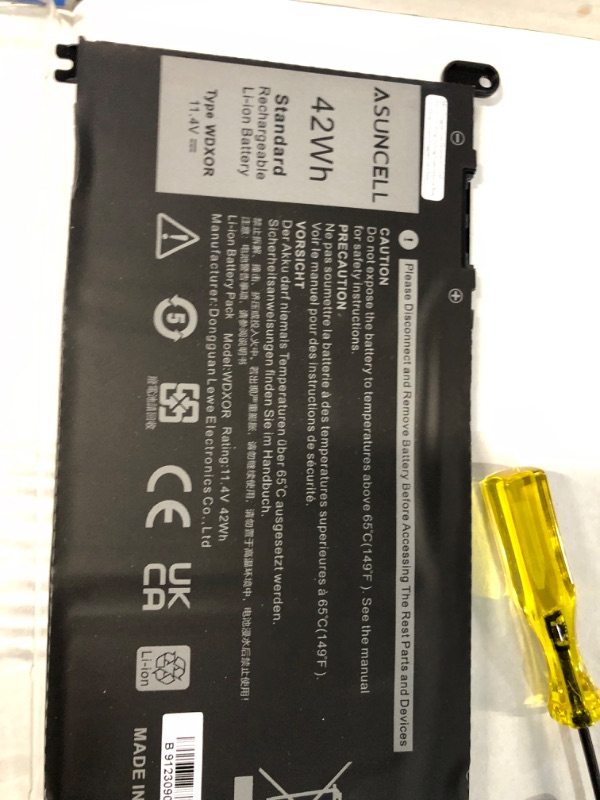 Photo 3 of ASUNCELL WDX0R Laptop Battery for Dell Inspiron