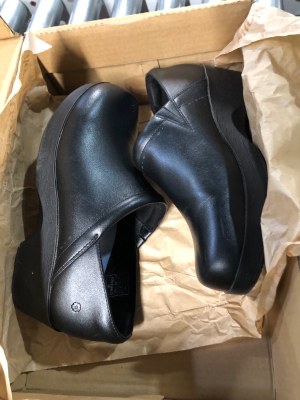 Photo 2 of (READ FULL POST) Shoes for Crews Clogs for Women, Leather Black Juno 9 Wide