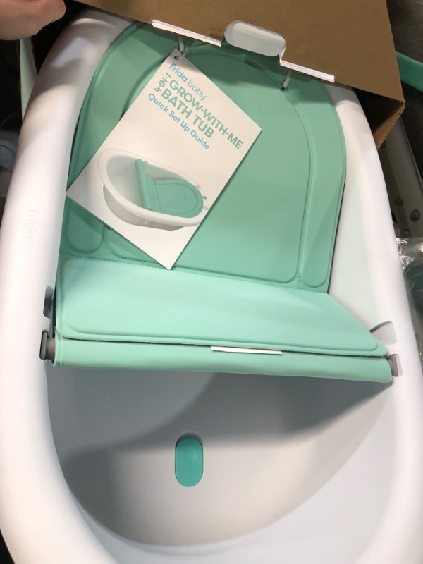 Photo 4 of (OPENED FOR INSPECTION)
4-in-1 Grow-with-Me Bath Tub by Frida Baby Transforms Infant Bathtub to Toddler Bath Seat with Backrest for Assisted Sitting in Tub