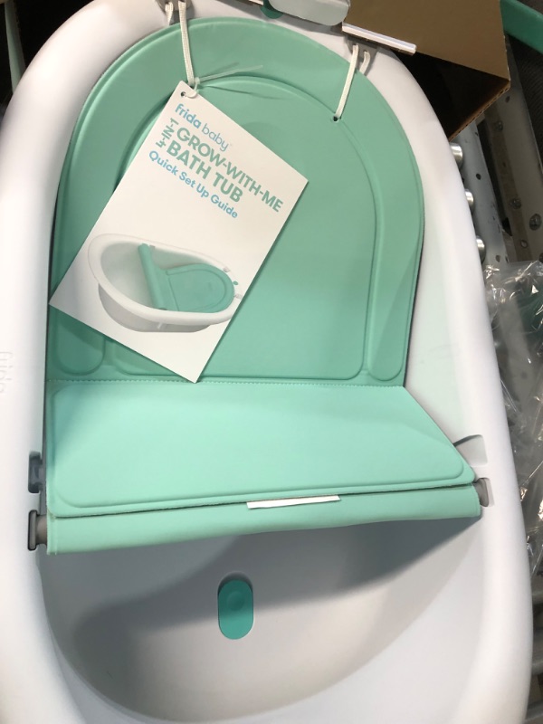 Photo 3 of (OPENED FOR INSPECTION)
4-in-1 Grow-with-Me Bath Tub by Frida Baby Transforms Infant Bathtub to Toddler Bath Seat with Backrest for Assisted Sitting in Tub