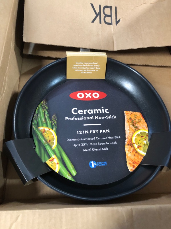 Photo 3 of (OPENED FOR INSPECTION)
OXO Professional Hard Anodized PFAS-Free Nonstick, 12" Frying Pan Skillet, Induction, Diamond reinforced Coating, Dishwasher Safe, Oven Safe, Black