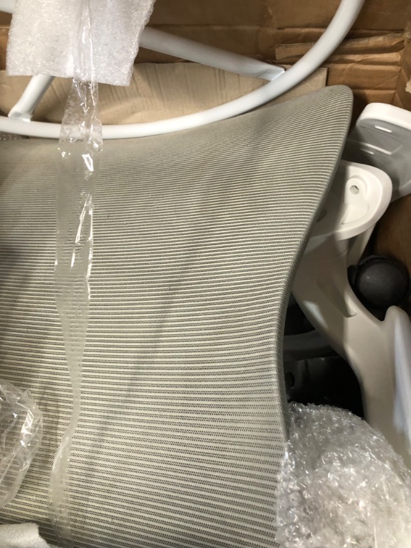 Photo 4 of ***USED - LIKELY MISSING PARTS - UNABLE TO VERIFY FUNCTIONALITY***
Drafting Chair, Tall Office Chair with Flip-up Armrests Executive Ergonomic Computer Grey&white