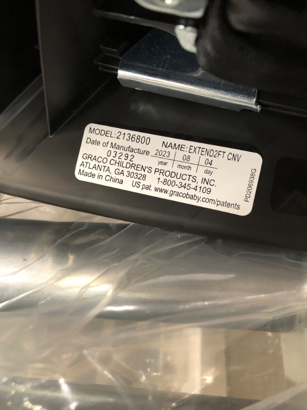 Photo 2 of (OPENED FOR INSPECTION)
Graco Extend2Fit Convertible Car Seat | Ride Rear Facing Longer with Extend2Fit, Redmond 2-in-1 Redmond