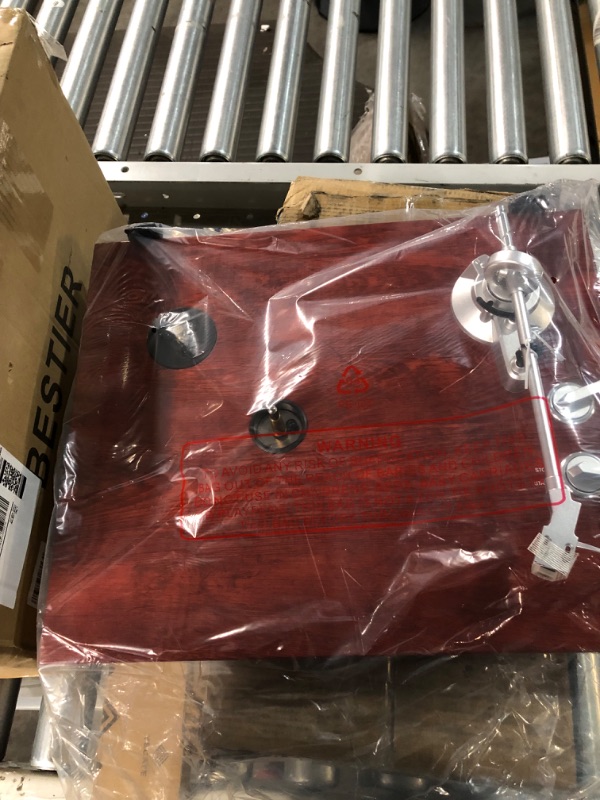 Photo 4 of (OPENED FOR INSPECTION)
Turntables Belt-Drive Record Player with Wireless Output Connectivity,  Mahogany Red