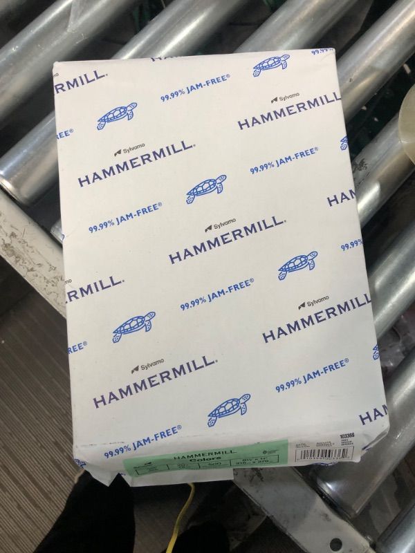 Photo 3 of Hammermill Colored Paper, 20 lb Green Printer Paper, 8.5 x 11-1 Ream (500 Sheets)