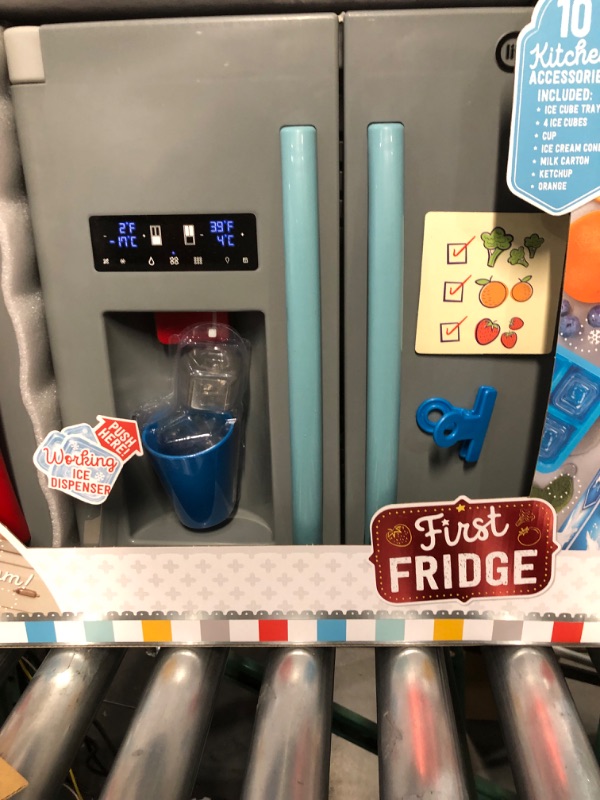 Photo 4 of (OPENED FOR INSPECTION)
Little Tikes First Fridge Refrigerator with Ice Dispenser Pretend Play Appliance for Kids, Play Kitchen Set with Kitchen Playset Accessories Unique Toy Multi-Color