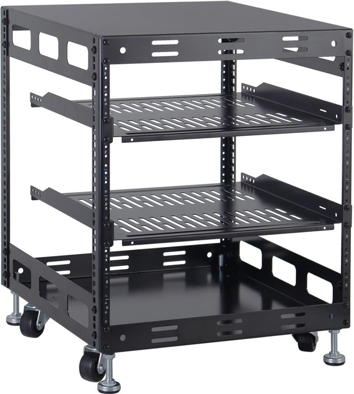 Photo 1 of 10U Open Frame Rack for Servers & AV Gear - Wall Mountable Design