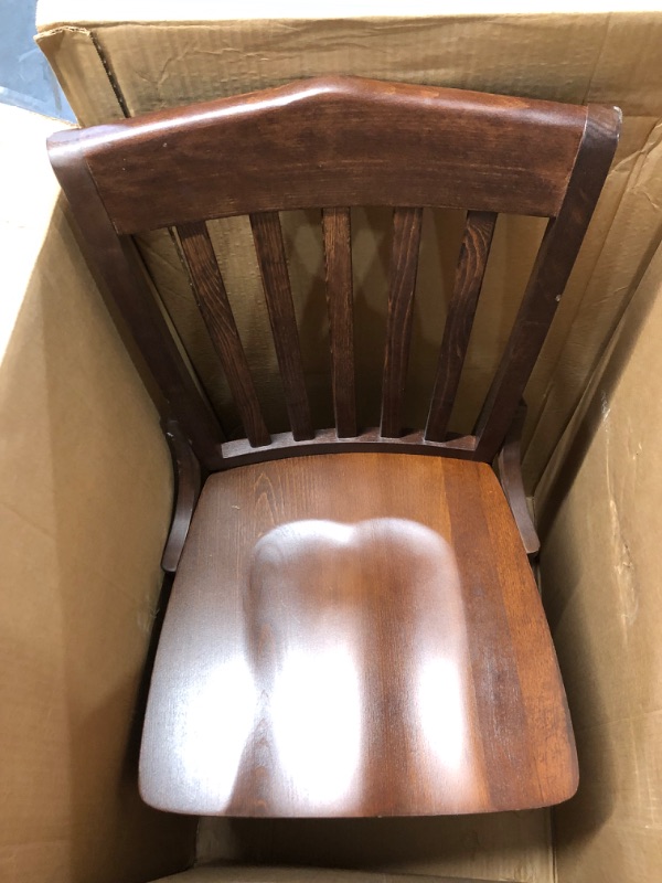 Photo 2 of **NON-REFUNDABLE** // **SALE FINAL**PARTS ONLY*** Flash Furniture HERCULES Series School House Back Walnut Wood Restaurant Chair