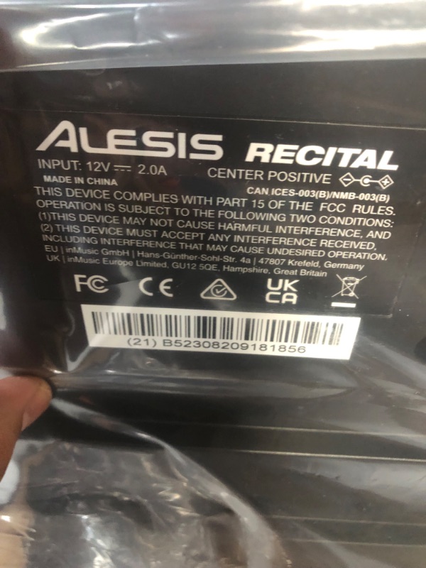 Photo 3 of Alesis Recital – 88 Key Digital Piano Keyboard