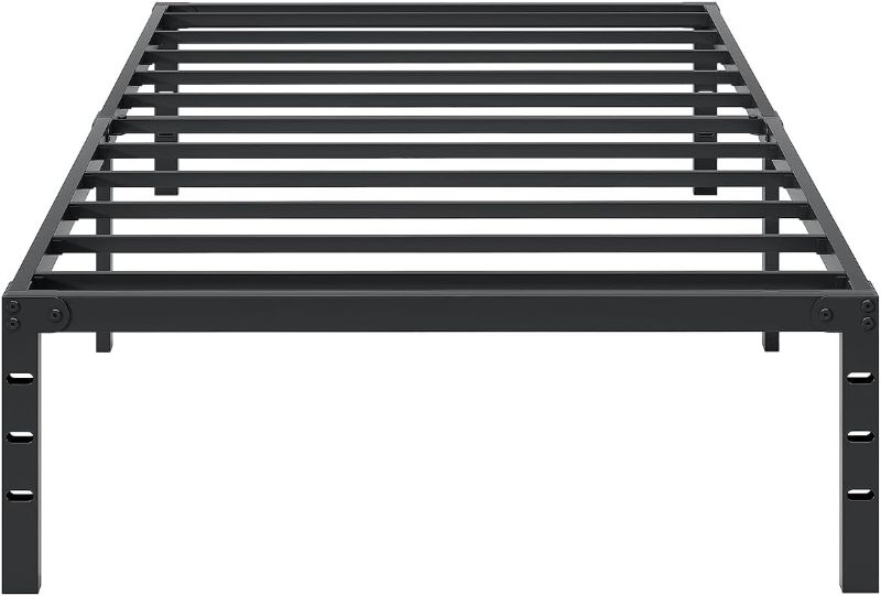 Photo 1 of ***NONREFUNDABLE - NOT FUNCTIONAL - FOR PARTS ONLY - SEE COMMENTS***
Durable Metal Construction Mattress Frame, Black, Metal Slats