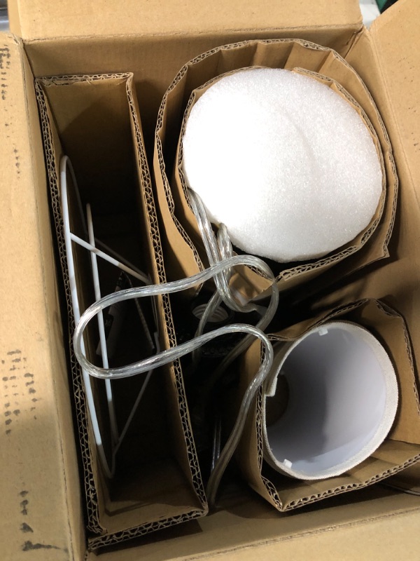 Photo 1 of Globe Electric 61000063 20" Fillable Ribbed Glass Table Lamp, Matte Brass Accents, Beige Linen Shade, On/Off Rotary Switch on Socket, for Living Room, Bedroom, Office, Home Décor Gold Maya