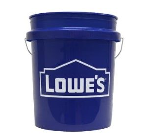 Photo 1 of **SEE NOTES/DAMAGED**
Lowe's 5-Gallon (s) Plastic General Bucket
