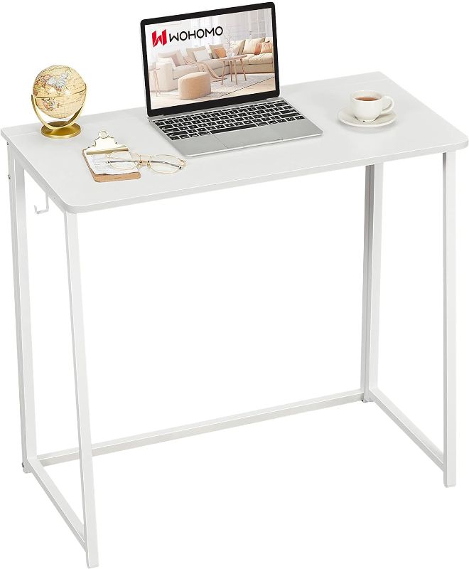 Photo 1 of **SEE NOTES**
WOHOMO Folding Desk, Small Foldable Desk 31.5" for Small Spaces, Space Saving Computer Table Writing Workstation for Home Office, Easy Assembly, Oak