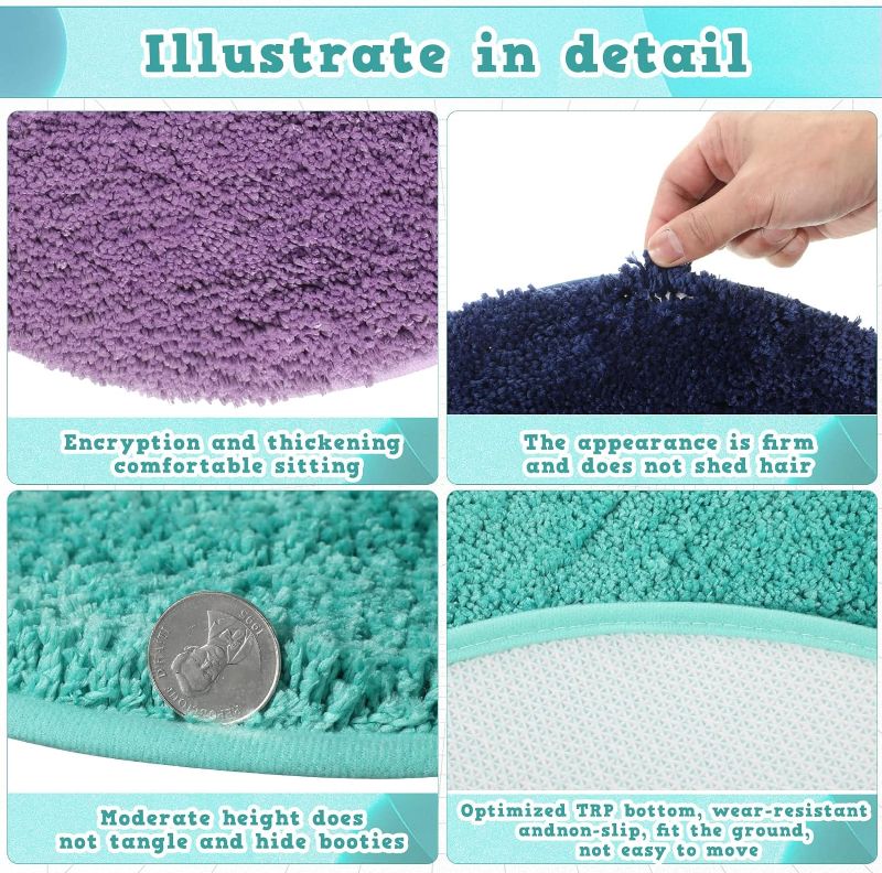Photo 1 of 3 Pieces Children's Mats 18 Inch Kids Carpet Circle Seats Lime