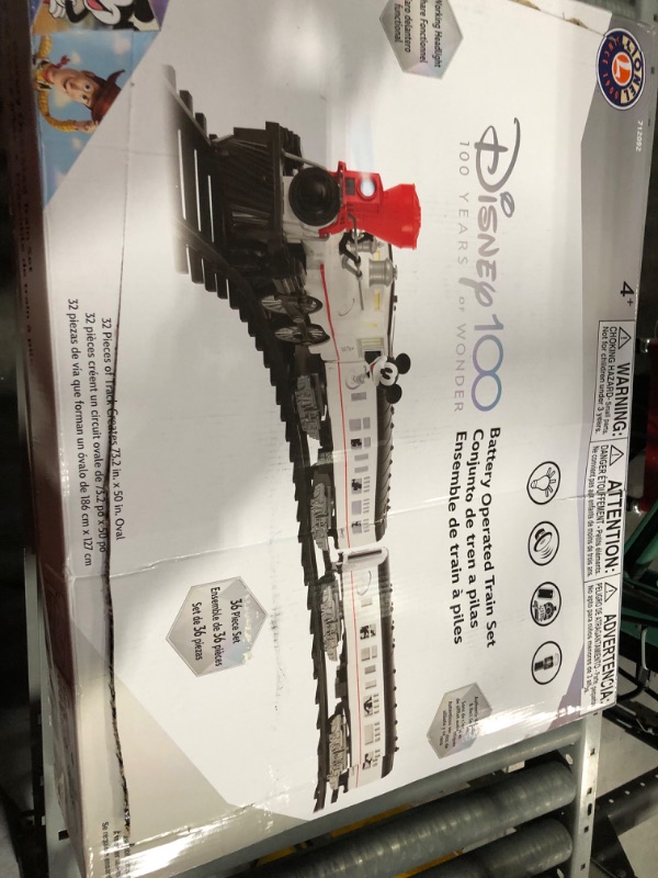 Photo 2 of Lionel Disney100 Celebration Ready-to-Play Battery Powered Model Train Set with Remote