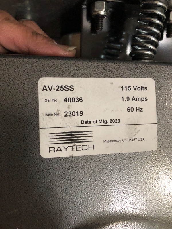 Photo 4 of **SEE NOTES Raytech 23-019 AV-25SS Heavy Duty Vibratory Tumbler with Discharge Port