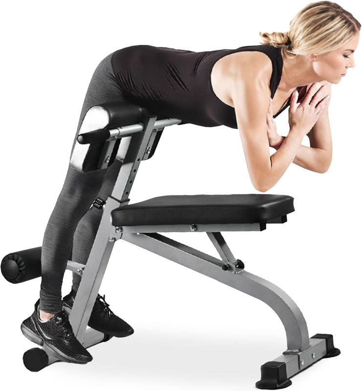 Photo 1 of **SEE NOTES**
Roman Chair Hyperextension Bench Adjustable Workout Back Extension Bench Machine for Glute, Hamstring and Lower Back, Multipurpose Roman Chair Exercise Equipment for Whole-Body Training
