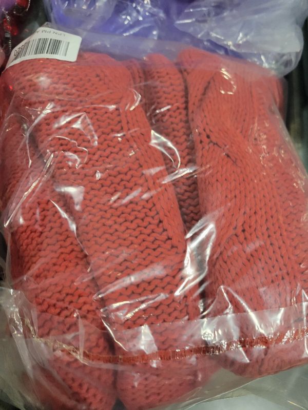 Photo 1 of Charter Club Mixed-Knit Cowlneck Sweater, Created for Macy's - Ravishing Red - Size XL
