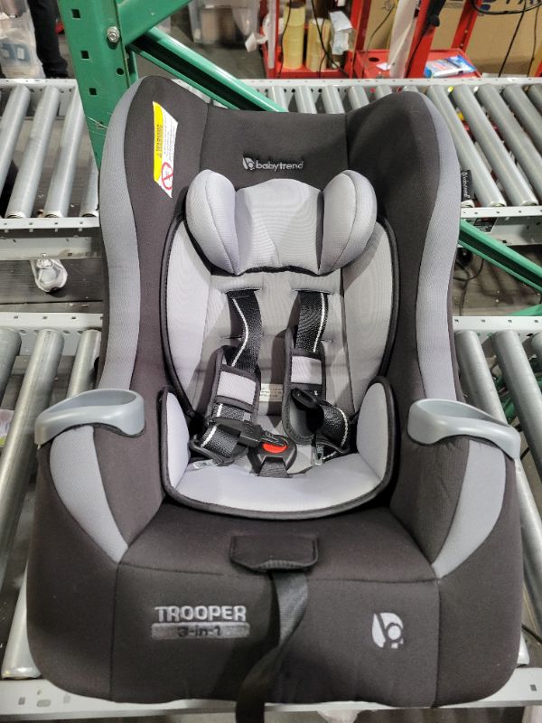 Photo 3 of **SEE NOTES**
Baby Trend Trooper 3-in-1 Convertible Car Seat, Dash Black