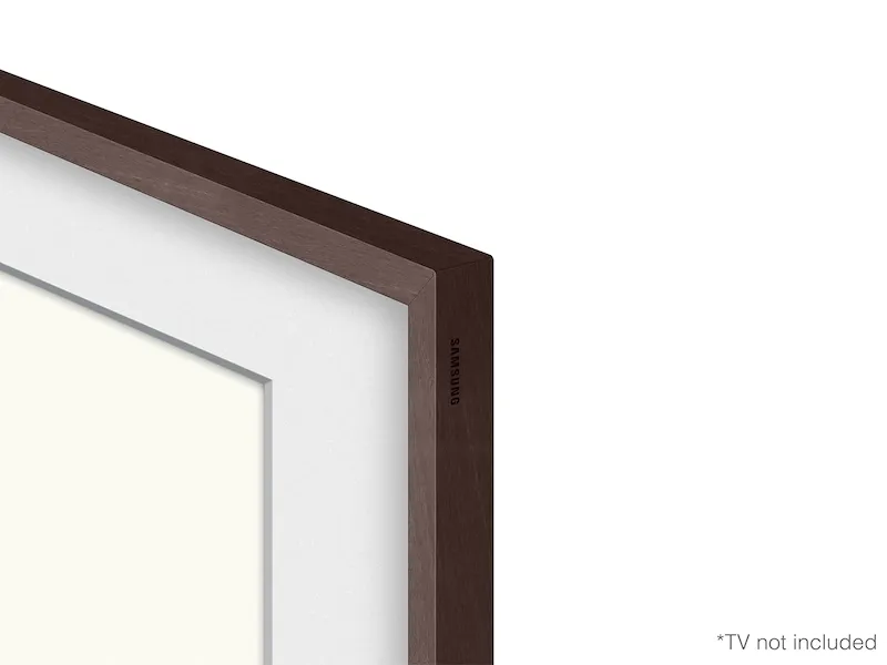 Photo 1 of SAMSUNG 75-inch The Frame Customizable Bezel, Modern Brown (VG-SCFA75BWBZA, 2021 Model) Modern Brown 75-Inch