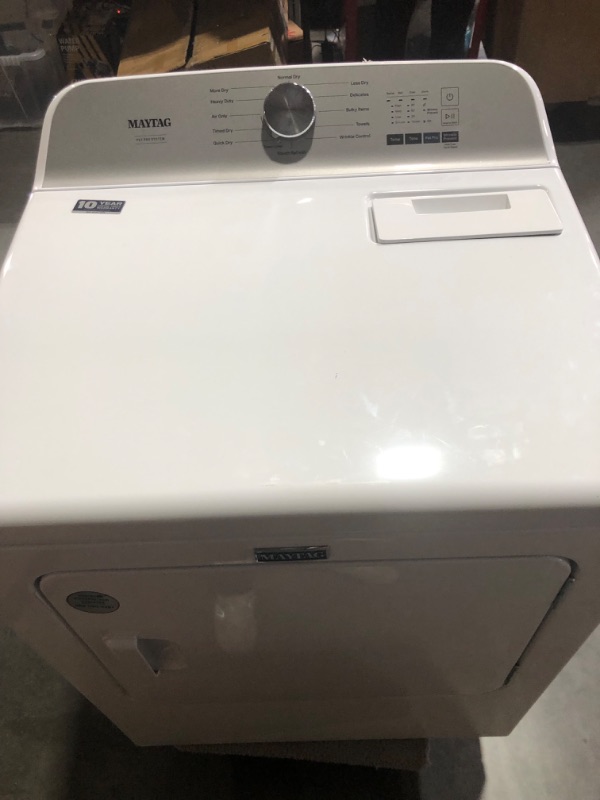 Photo 5 of Maytag Pet Pro 7-cu ft Steam Cycle Electric Dryer (White)
