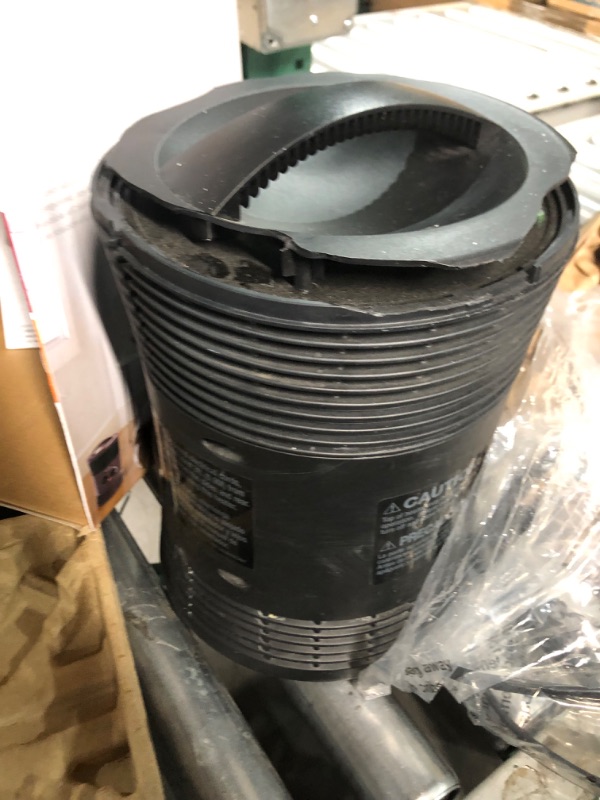 Photo 1 of **MAJOR DAMAGE TO TOP**
Honeywell HHF360V 360 Degree Surround Fan Forced Heater 