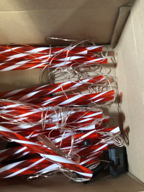 Photo 4 of Christmas Candy Canes, Outdoor Party Decoration (red White)