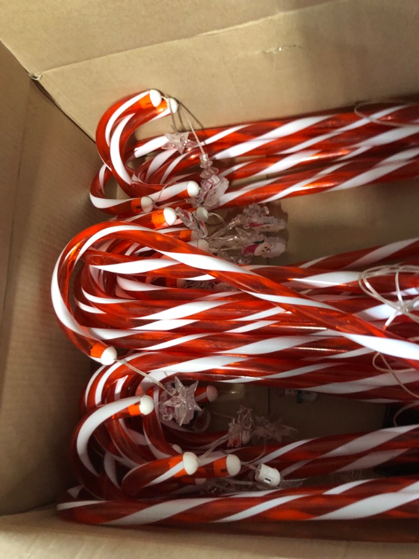 Photo 3 of Christmas Candy Canes, Outdoor Party Decoration (red White)