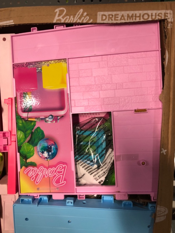 Photo 5 of Barbie Dreamhouse 2023, Pool Party Doll House with 75+ Pieces and 3-Story Slide, Barbie House Playset, Pet Elevator and Puppy Play Areas?