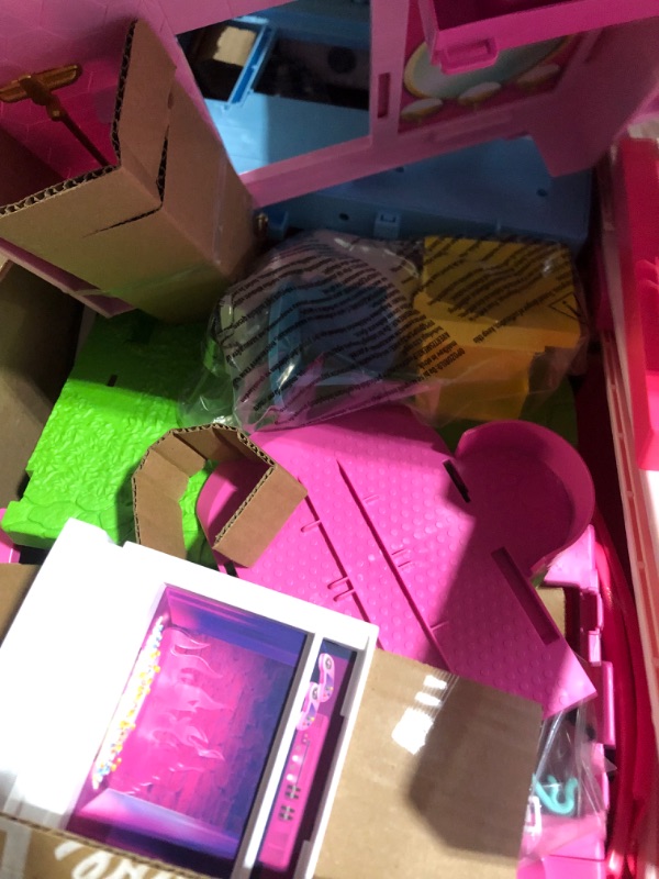 Photo 7 of **UNKNOWN IF MISSING PARTS**
Barbie Dreamhouse 2023, Pool Party Doll House with 75+ Pieces and 3-Story Slide, Barbie House Playset