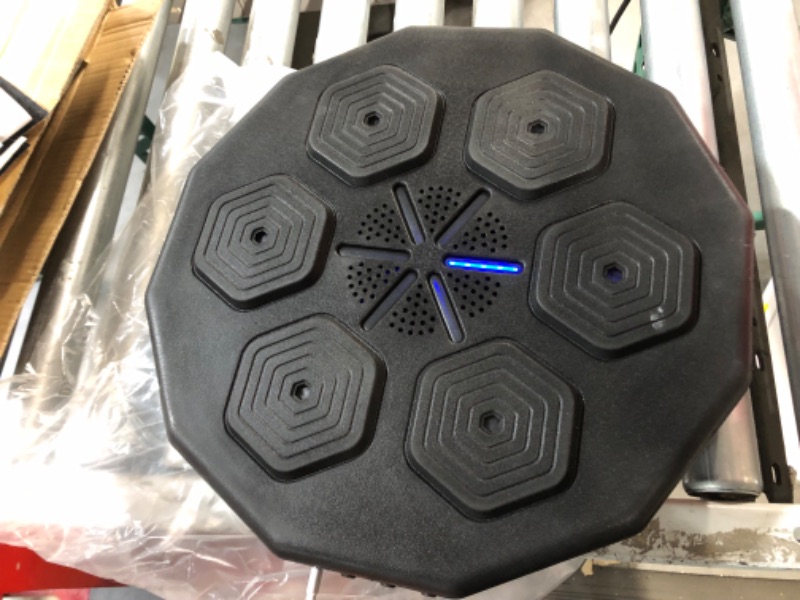 Photo 1 of ZWDMAER Boxing traing Machine, Smart Music Wall Mounted Punching Sports Equipment Rechargeable LED Light, Hand/Eye/Speed Reaction for Kids/Adults/Home Workout/Stress Relief Boxing Pads