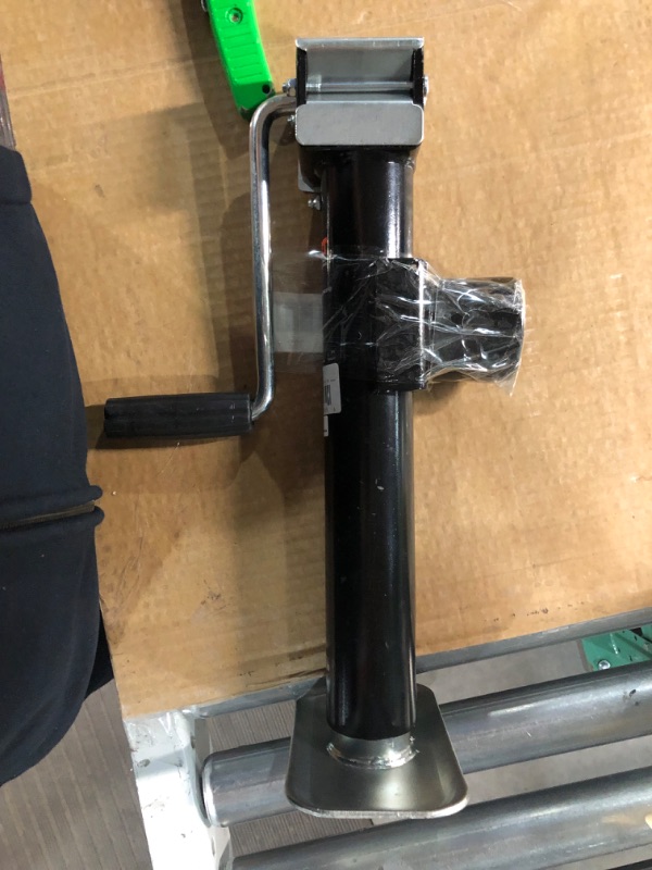 Photo 3 of CURT 28354 Weld-On Pipe-Mount Swivel Trailer Jack, 5,000 lbs. 10 Inches Vertical Travel , Black