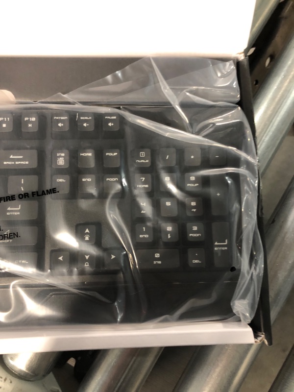 Photo 1 of MSI Gaming Backlit RGB Dedicated Hotkeys Anti-Ghosting Water Resistant Gaming Keyboard (Vigor GK20 US)
