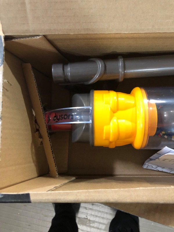 Photo 3 of Casdon Dyson Ball | Miniature Dyson Ball Replica For Children Aged 3+ | Features Working Suction To Add Excitement To Playtime Grey/Yellow