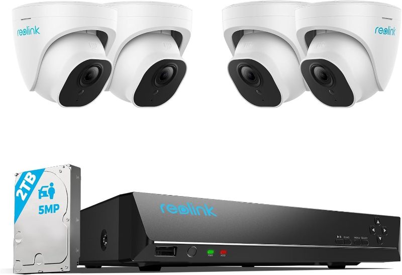 Photo 1 of *PARTS ONLY INCOMPLETE ITEM*
REOLINK Smart 5MP 8CH Home Security Camera System 1 Pc.