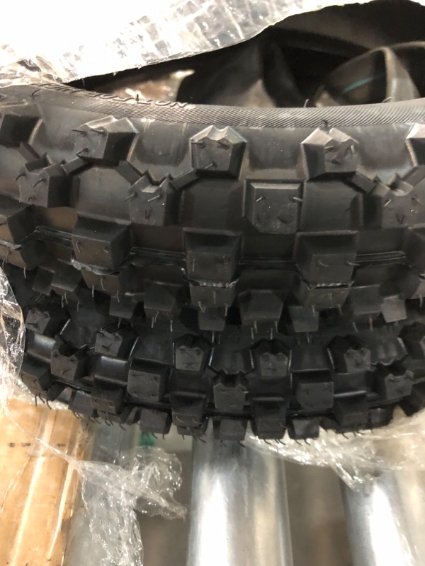 Photo 2 of HOLATO Rear 80/100-12 3.00-12 Front 60/100-14 2.50-14 Tire and Inner Tube for 110cc 125cc CRF70 CRF110 KLX110 TTR90 PW80 RM60 RM65 TaoTao DB14 SSR Apollo Coolster Dirt Pit Bike Motorcycle Heavy Duty