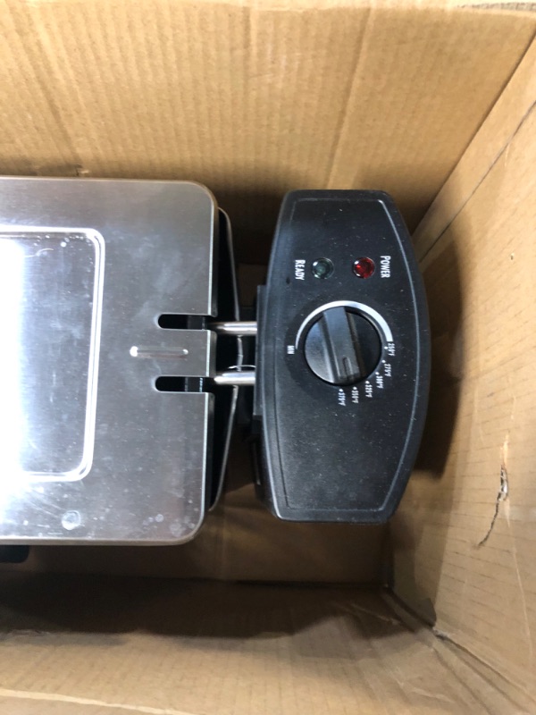 Photo 4 of **NONREFUNDABLE**FOR PARTS OR REPAIR**SEE NOTES**
Hamilton Beach 35032 Professional Grade Electric Deep Fryer, Frying Basket with Hooks, 1500 Watts, 3 Ltrs New for 2021